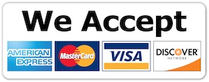 All Major Credit Cards Accepted